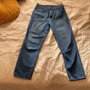 BDG girlfriend high rise crop straight leg jeans